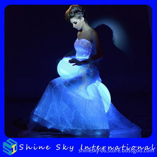 Newest Useful New Product Luminous Led Wedding Dress